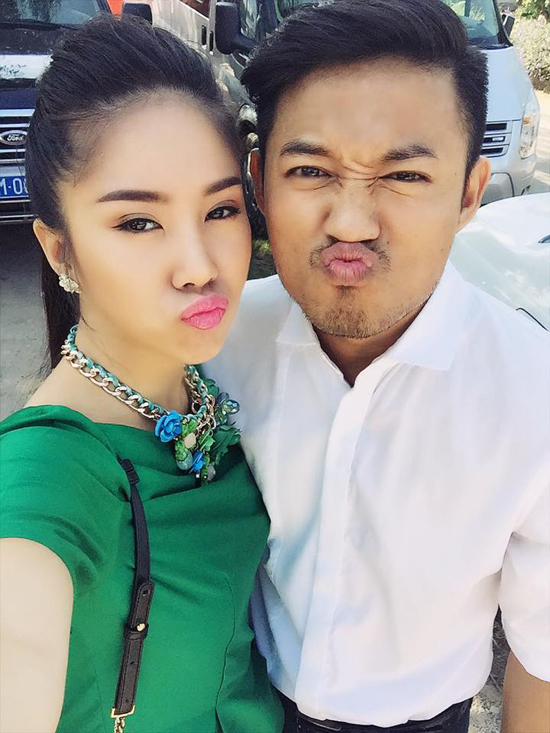 Lê Phương, Quý Bình thân mật trong Quatrian shbet hiện đang mở sau tuyên bố chia tay