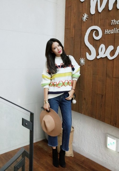6 nguyên tắc không được quên với jeans lửng ống rộng