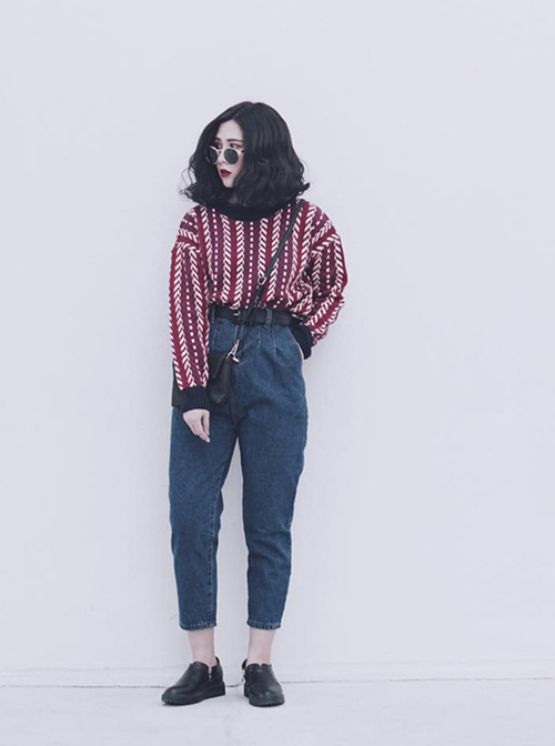 Giới trẻ sốt mốt quần jeans dáng xấu cũng mặc đẹp