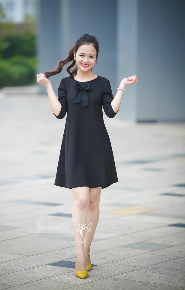 Xinh như girl Hàn với đầm suông duyên dáng 2016