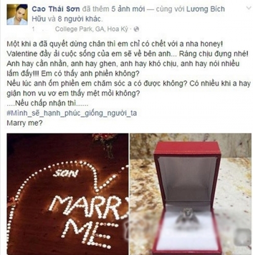 Cao Thái Sơn tổ chức Quatrian shbet hiện đang mở với bạn gái 9x trên bãi biển Hawaii