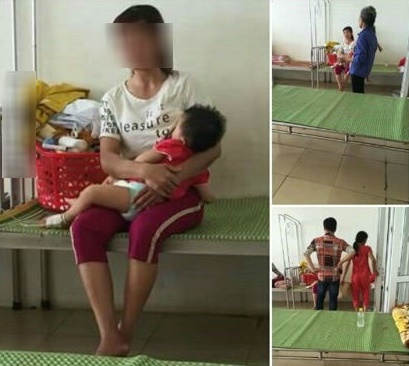 Chăm con nằm viện cả đêm, vẫn bị chồng tát 5 cái vì mớ rau muống