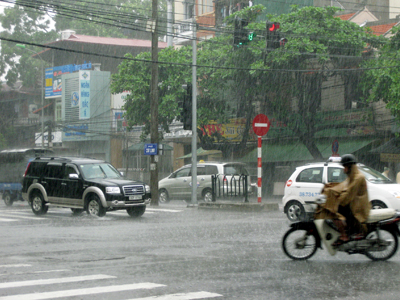 Bắc Bộ tiếp tục mưa dông, cần đề phòng mưa đá, gió giật mạnh