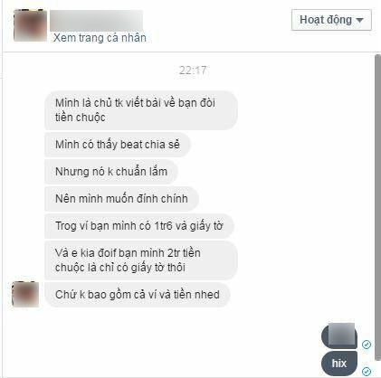 Chuộc ví 2 triệu