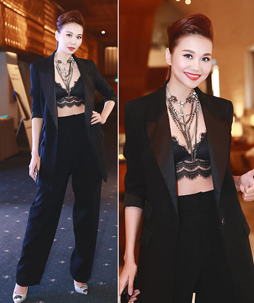 Sao Việt đua vẻ gợi cảm với croptop ren
