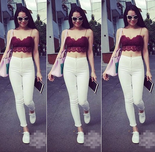 Sao Việt đua vẻ gợi cảm với croptop ren