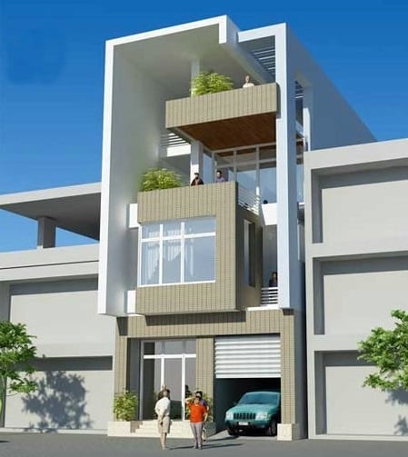 Ngôi nhà 4 tầng hiện đại, đầy đủ tiện nghi với 800 triệu