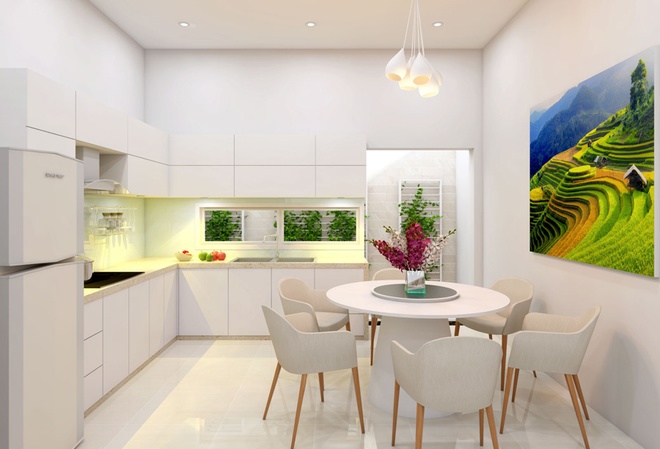 Ngôi nhà 4 tầng hiện đại, đầy đủ tiện nghi với 800 triệu