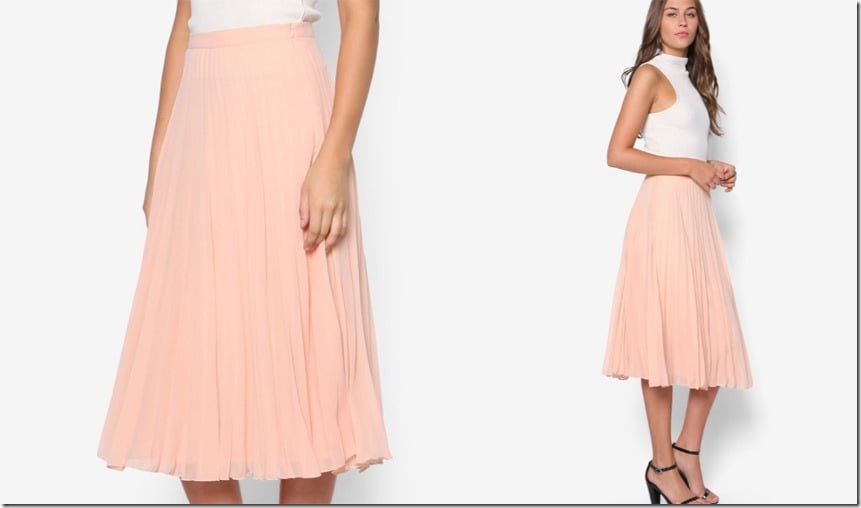 7 kiểu chân váy midi xếp ly nâng tầm đẳng cấp cho phái đẹp