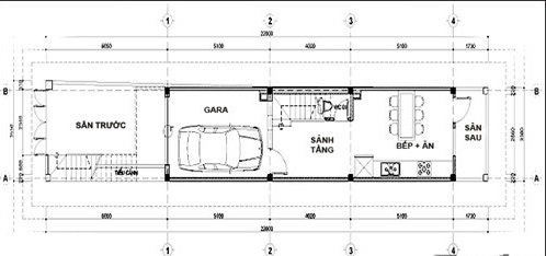 Xây nhà giá rẻ với chi phí 750 triệu cho nhà 4 tầng