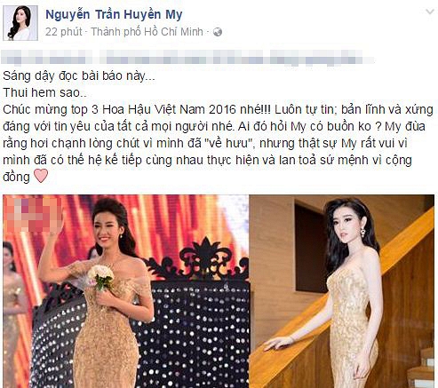 đỗ mỹ linh mặc váy giống huyền my