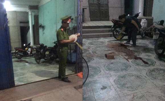 Hiện trường nơi xảy ra vụ án.