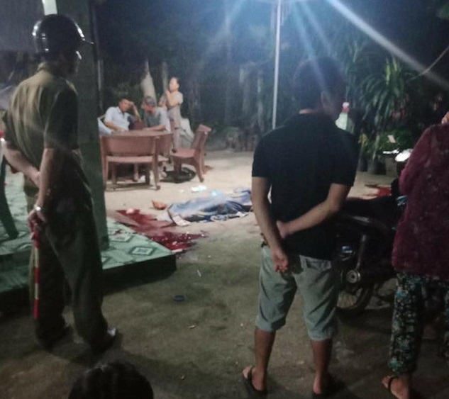 Hiện trường nơi xảy ra vụ án.