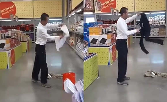 Hành động của người đàn ông này khiến nhiều người chê trách.