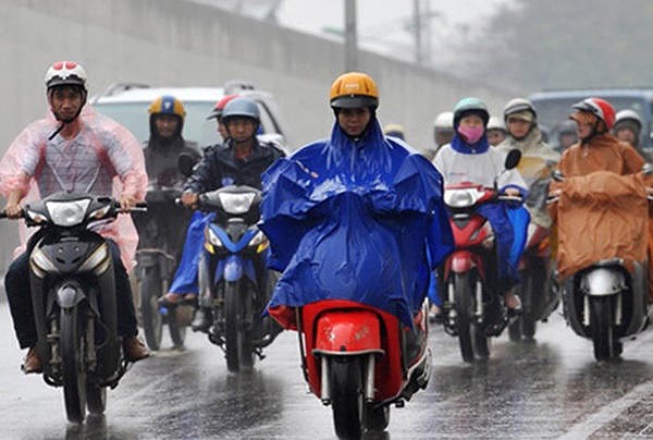 Không khí lạnh gây mưa rét ở Bắc Bộ.