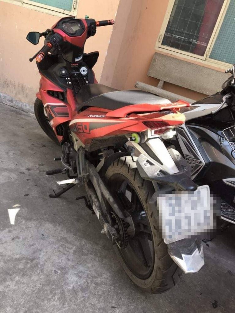 Chiếc xe máy mà Ly lấy được sau khi lừa nạn nhân.