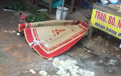 Hiện trường nơi xảy ra vụ việc.