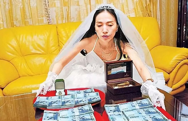 Nữ đại gia không tiếc tiền, chi mạnh tay để cung phụng tiện cho chồng trẻ.