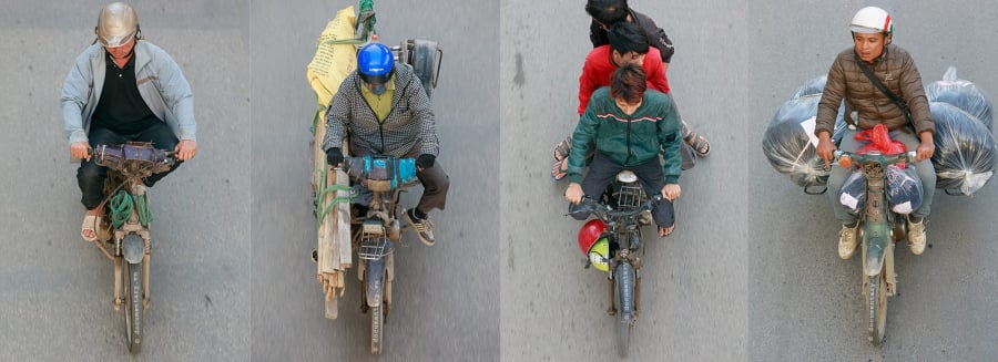 Biệt đội xe cởi chuồng...(Ảnh Phạm Thành Long)