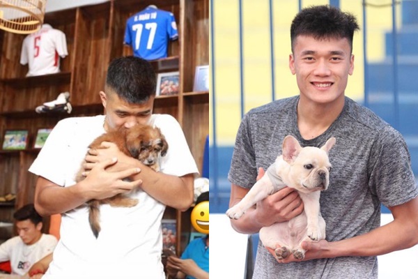 2 chú thú cưng của Đức Chinh và Bùi Tiến Dũng.