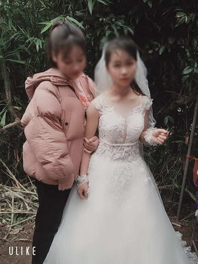 Hình ảnh cô dâu 14 tuổi đang khiến MXH xôn xao.