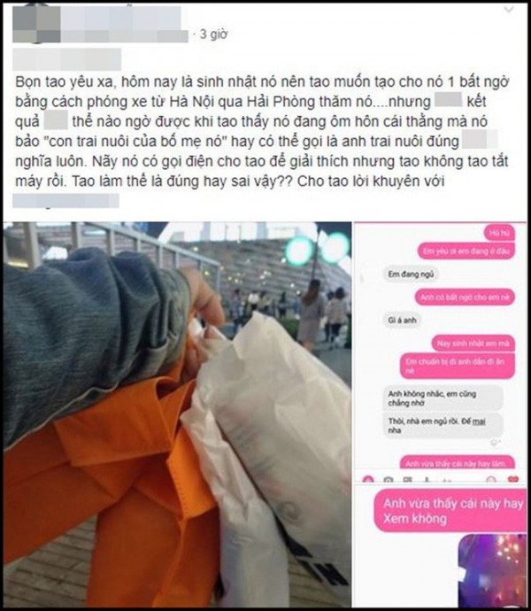 Chàng trai lên mạng tâm sự về hoàn cảnh éo le của mình.