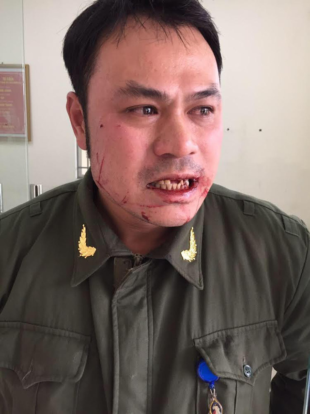 Anh Nguyễn Văn Điệp - nhân viên an ninh hàng không thuộc Trung tâm An ninh hàng không Nội Bài.