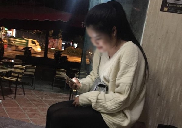 Cô gái bị tài xế chặt chém trong câu chuyện.