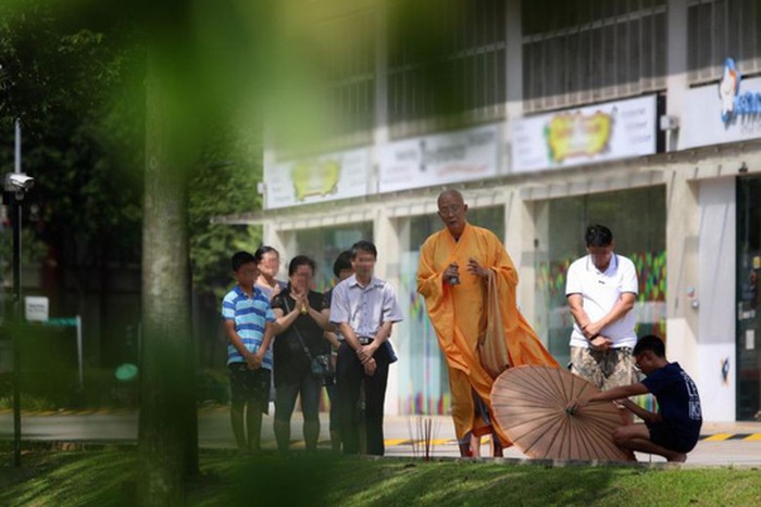 Nơi bé trai thiệt mạng. Ảnh: Straits Times.