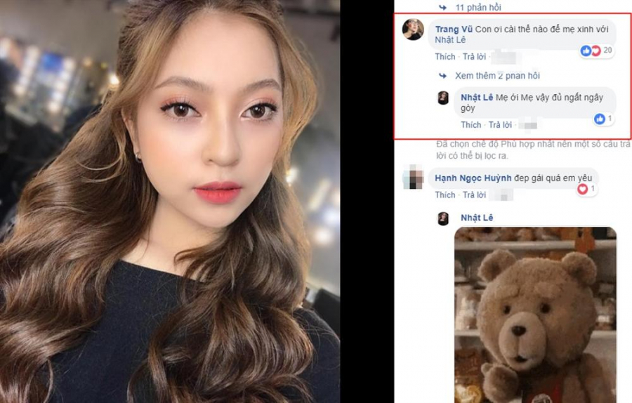 Câu trả lời khéo léo của Nhật Lê dành được nhiều lời khen.