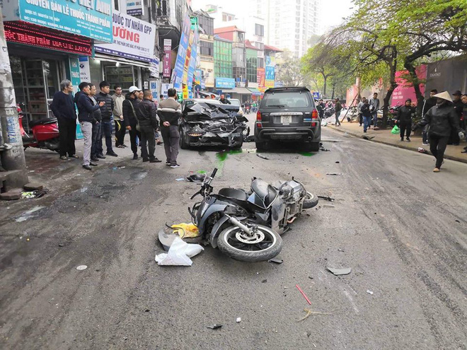 Hiện trường xảy ra vụ tai nạn.
