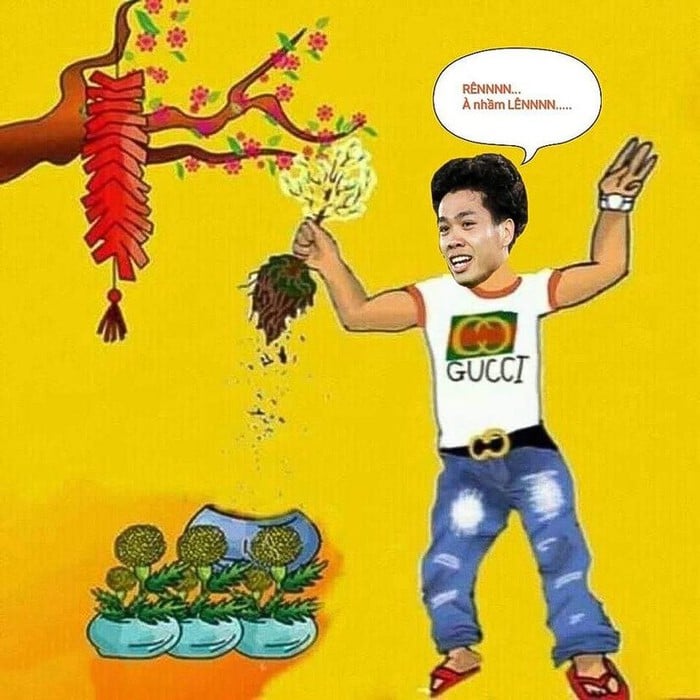 Công Phượng quẩy hết mình chuẩn bị đón Tết.