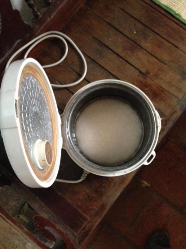 Cắm cơm nhưng quên bật nút là ra thành phẩm như này đây.