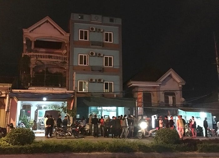 Nhà nghỉ nơi xảy ra sự việc.