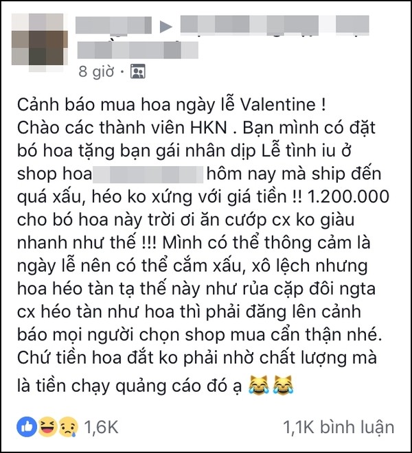 Câu chuyện được chàng trai chia sẻ trên mạng xã hội. 