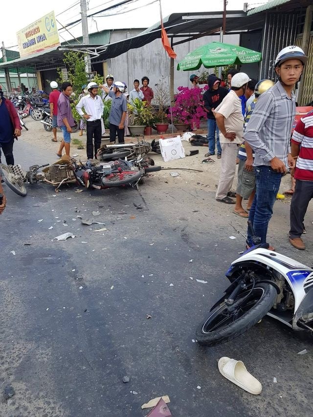 Hiện trường xảy ra vụ tai nạn.