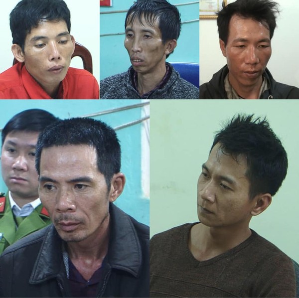 5 đối tượng tại cơ quan điều tra.