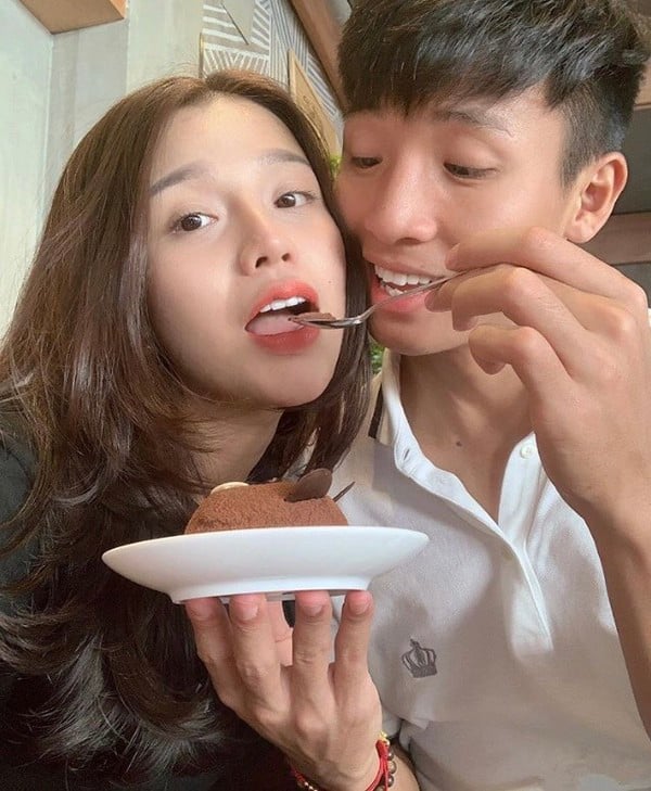 Khánh Linh và Bùi Tiến Dũng.