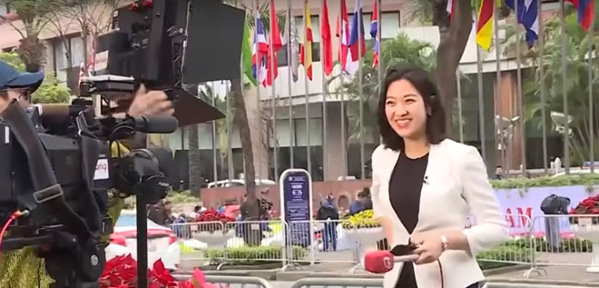Park Hee-jun xuất hiện trên kênh truyền hình VTV.