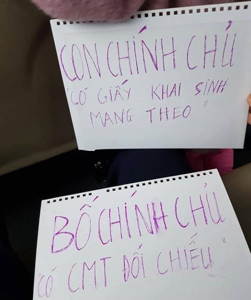 Nội dung hai tấm biển.