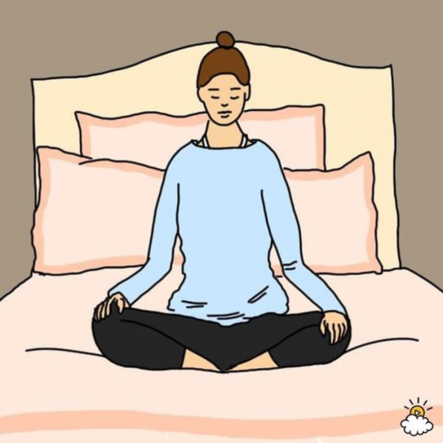 Trước khi ngủ bạn có thể dành một chút thời gian ngồi thiền