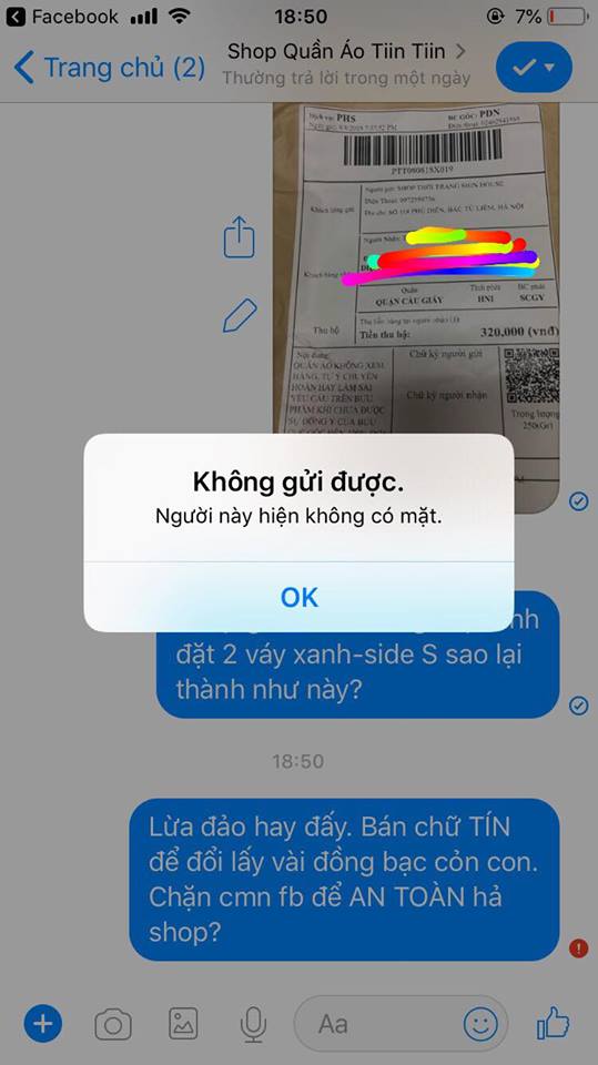 Tiếp đó, một đối tượng đóng giả nhân viên chuyển phát nhanh, liên lạc với người mua đề nghị xác nhận địa chỉ nhận bưu phẩm và yêu cầu thanh toán nốt tiền cho bên bán mới giao hàng. Sau khi người mua chuyển hết tiền thì “kịch bản” lừa cũng kết thúc, các đối tượng cắt điện thoại để người mua không biết tìm chúng ở đâu.