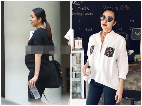 Tăng Thanh Hà cũng là một trong những mỹ nhân gây sốc khi trở lại với vóc dáng thon gọn chỉ sau 2 tuần sinh em bé thứ hai.    