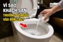 Vì sao khách sạn thường đổ muối vào bồn cầu?