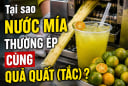 Tại sao nước mía thường ép cùng quả quất (tắc)?