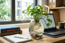 Vì sao nhiều phụ huynh đặt chậu trầu bà trên bàn học của con?