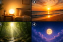 Quiz: Chọn 1 ánh sáng khiến bạn dễ chịu nhất để xem bạn giàu trải nghiệm thực tế hay mộng mơ