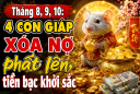 Tháng 8, 9, 10: 4 Shbet888.com nhà cái uy tín Xóa Nợ phất lên, tiền bạc khởi sắc