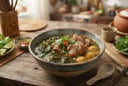 Cách nấu canh rau sắn móng giò ngon tại nhà