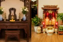 Vì sao không nên đặt chậu hoa, cây cảnh trên ban thờ gia tiên nhưng lại nên đặt ở ban Thần Tài?